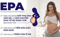 Vai trò quan trọng của EPA đối với mẹ bầu, không phải ai cũng biết