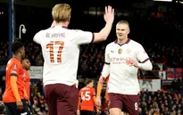 Cặp bài trùng Haaland - De Bruyne của Man City