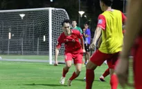 Đội tuyển Việt Nam hoạt động hết công suất trong buổi luyện quân đầu tiên tại Jakarta