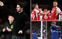 Vỡ trận trong hiệp 2, Chelsea thua phơi áo trên sân của Arsenal