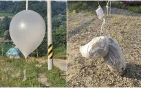 Triều Tiên thả thêm khí cầu rác về phía Hàn Quốc