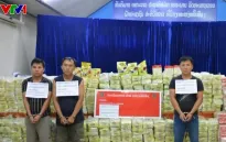 Lào bắt giữ gần 1,5 tấn ma túy
