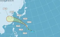 Cơn bão cường độ mạnh Bebinca đổi hướng, không vào Biển Đông