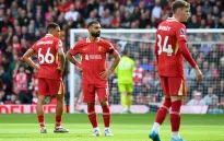 Liverpool nhận thất bại đầu tiên trong mùa giải