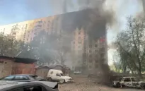 Bom Nga tấn công tòa nhà chung cư Kharkov (Ukraine), 1 người chết, 42 người bị thương