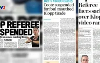 Điểm báo: Truyền thông Anh gây áp lực trừng phạt trọng tài David Coote