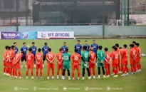 Đội tuyển U22 Việt Nam hứng khởi bước vào buổi tập đầu tiên