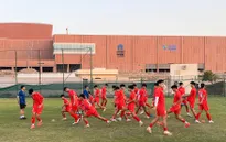 Đội tuyển U17 Việt Nam bước vào buổi tập đầu tiên tại Oman