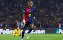 Raphinha tiệm cận kỷ lục Champions League của Ronaldo