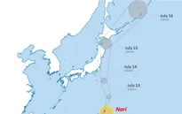 Bão Nari áp sát khu vực Tokyo, cảnh báo lở đất