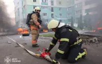 Ukraine: Kharkov rung chuyển bởi bom lượn của Nga, nhiều trẻ em bị thương