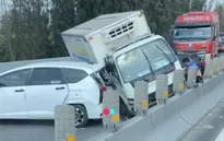6 ô tô va chạm liên hoàn trên cao tốc TP Hồ Chí Minh - Trung Lương, ùn xe kéo dài gần 5km