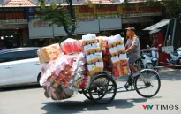 Huế nắng gắt, người lao động chật vật mưu sinh