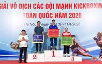 Hà Nội áp đảo tại Giải vô địch các đội mạnh Kickboxing toàn quốc 2026