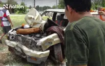 Bé 11 tuổi cầm lái xe bán tải tông vào đoàn nhà sư Thái Lan khiến 9 người thiệt mạng