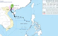 Bão số 1 giữ cường độ cấp 8, giật 10, Đông Bắc Bắc Bộ có nơi mưa rất to