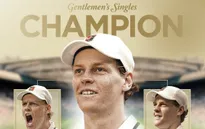 Sinner vô địch Wimbledon, lập loạt cột mốc và vượt mặt Alcaraz