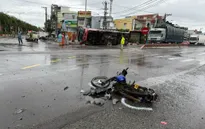Xe khách gây tai nạn liên hoàn làm 2 người tử vong, nhiều người bị thương