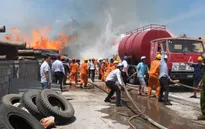 Bình Định: Cháy dữ dội tại Cảng Quy Nhơn