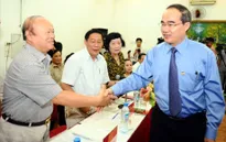 Chủ tịch UB MTTQ Nguyễn Thiện Nhân làm việc với Hiệp hội DN nhỏ và vừa Việt Nam