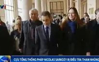 Cựu Tổng thống Pháp Nicolas Sarkozy rời khỏi Trụ sở Cơ quan điều tra