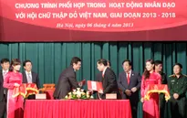 VTV - Hội Chữ Thập đỏ ký kết phối hợp công tác nhân đạo