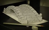 "Lác mắt" với tranh chì 3D tinh xảo