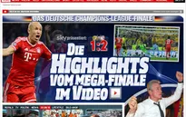 Báo chí châu Âu tung hô chiến tích của Bayern và Robben