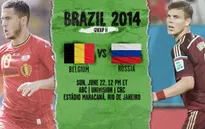 Bảng F World Cup 2014: "Gấu Nga" thách thức "Quỷ đỏ" (23h00 ngày 22/6, VTV6)