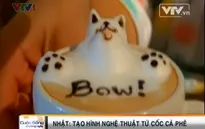 Tạo hình nghệ thuật độc đáo từ cốc cà phê