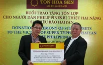 TĐ Hoa Sen tài trợ 14.000m2 tôn lợp cho người dân Philippines
