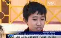 Cậu bé người H'Mông 8 năm bò đến trường	tìm chữ