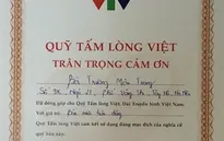 Bà Trương Mậu Trang ủng hộ chương trình TTCE 40 triệu đồng