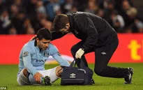 Aguero vắng mặt ít nhất hai trận tới