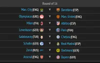 Bốc thăm vòng 1/8 Champions League: Man City gặp Barca, Arsenal đụng Bayern
