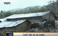 Mưa tuyết trên diện rộng tại Hà Giang