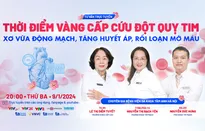 Tư vấn trực tuyến: "Thời điểm vàng cấp cứu đột quỵ tim: Xơ vữa động mạch, tăng huyết áp, rối loạn mỡ máu"