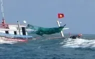 Tàu cá bị hỏng máy, thả trôi giữa biển trong vùng ảnh hưởng bão số 1