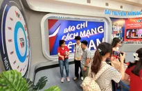 Gian trưng bày của VTV thu hút khán giả tại Hội Báo toàn quốc 2025