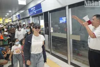 Metro Line 1 serves 150,000 passengers on opening day