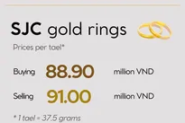 Infographic: Domestic gold prices drop slightly on February 27