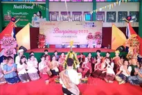 Lao students in Vietnam celebrate traditional Bunpimay Festival