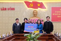 Front leader visits flood-hit Lam Dong province