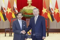 Party leader hosts Sultan of Brunei