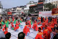 Human chess – A traditional Vietnamese cultural beauty festival opens in Hanoi