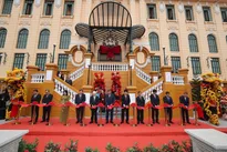 Party, State leaders attend inauguration of upgraded Presidential Office headquarters