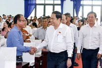 Top legislator meets with Ho Chi Minh City voters, pledging to address urgent issues