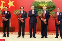 Party chief presents elite honours to incumbent, former leaders