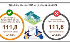 Hơn 45.000 doanh nghiệp quay trở lại hoạt động trong 5 tháng đầu năm 2025