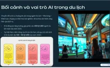 Ứng dụng trí tuệ nhân tạo ( AI) trong đào tạo du lịch